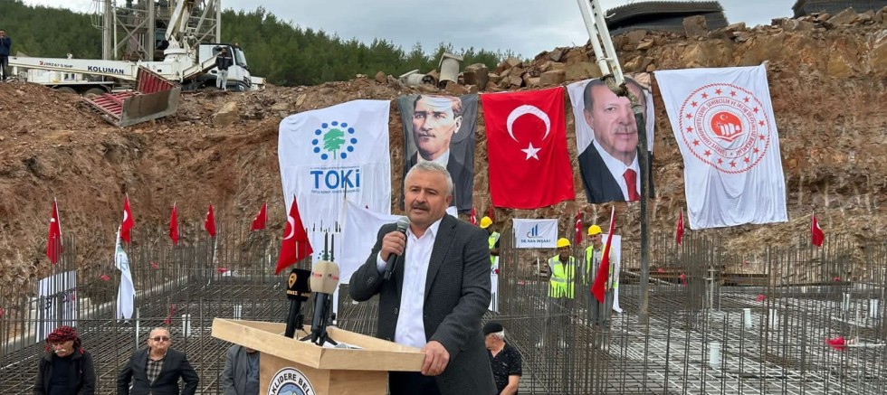 Kavaklıdere’de 10. Etap TOKİ Konutları İçin Temel Atıldı