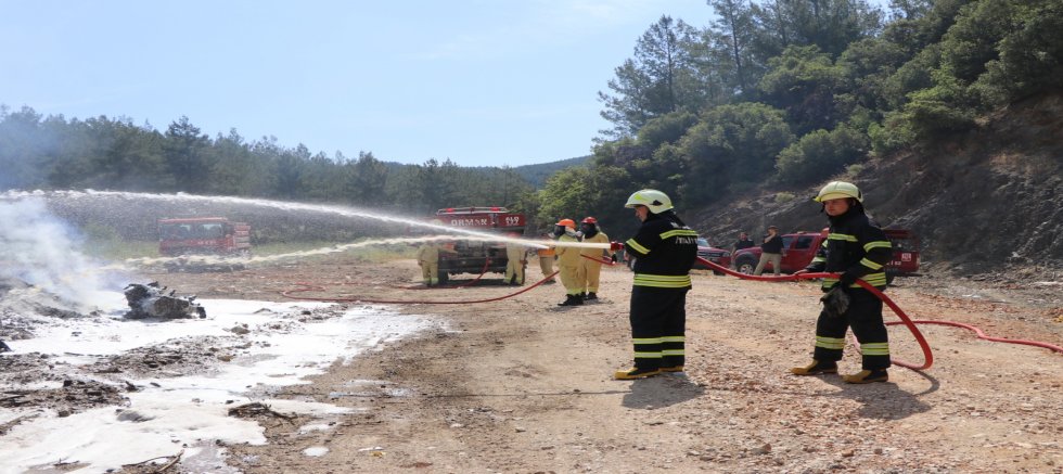 Muğla’da Tüm Kurumların Katılımıyla Yangın Tatbikatı Yapıldı