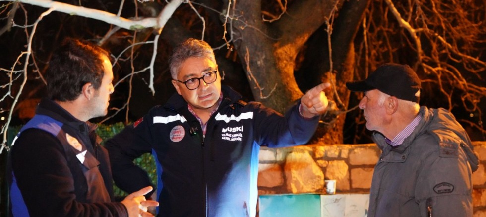 MUSKİ Genel Müdürü Şengül Yağışta Sahada