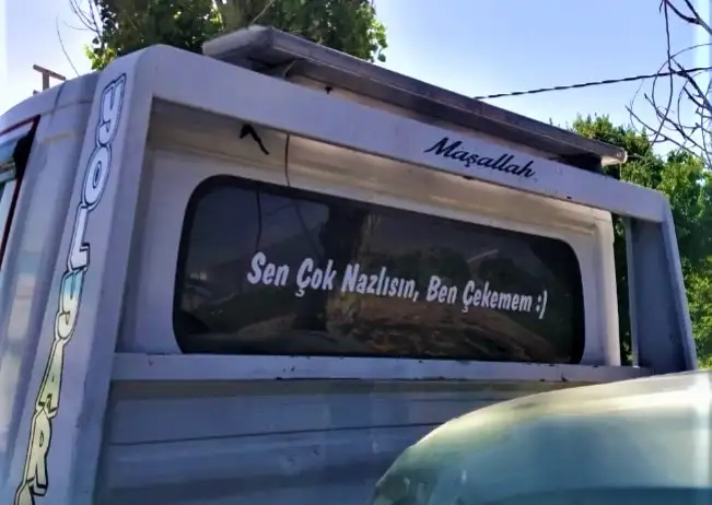 ARAÇ ARKASI YAZILARA CEZA 21 BİN TL