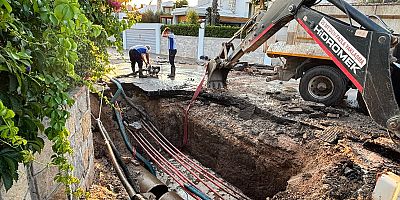 Bodrum’da ki Arızaya MUSKİ Ekiplerinden 13 Saatlik Müdahale 