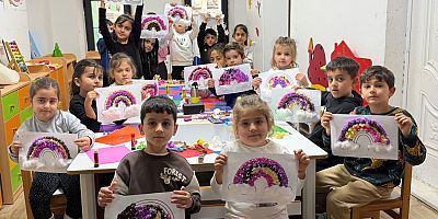 Gökkuşağı Sanat Atölyesi Çocuklardan Yoğun İlgi Gördü