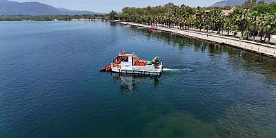 Köyceğiz Gölü ve Dalyan Kanalı’nda Yüzey Temizliği Başladı